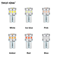 Ampoule LED CANBUS T10 pour voiture, couleurs blanc, jaune, rose au choix, excellent rapport qualité-prix, pour clignotants, freinage, marche arrière