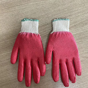 Guantes de Seguridad Vietnamitas Recubiertos de Goma, Antideslizantes y Anticorte, Reutilizables, con Recubrimiento de Látex de Algodón, Protección para las Manos, Jardinería - Product Image 1