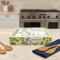 Bonbons au nougat au lait et aux cacahuètes 400g en boîte, grappes de cacahuètes, bonbons au lait crémeux, collation