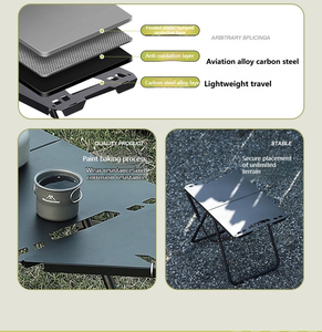 Igt 2025 trọng lượng nhẹ di động cắm trại bảng lắp ráp đầy đủ ngoài trời dã ngoại thiết lập tùy chỉnh thiết kế hiện đại đồ gỗ ngoài trời - Product Image 5