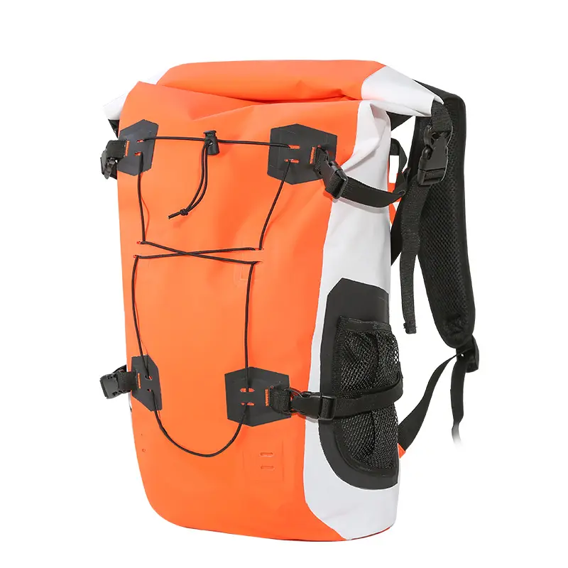 OEM custom logo boating hiking kayak water proof floating roll top dry backpack  water sports outdoor waterproof dry bag.