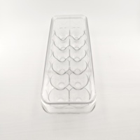 Porte-œufs pour réfrigérateur, 12 emplacements, empilable, en PET transparent, avec couvercle, sans BPA, organisateur compact pour réfrigérateur, OEM
