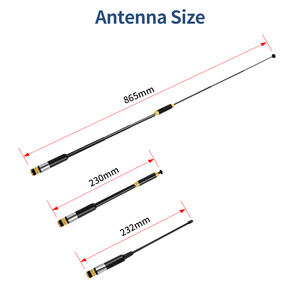 Antena AL800 144 430MHz VHF UHF Antena dual Antena de comunicación SMA BNC telescópica - Product Image 2