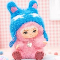 WAKUKU V1 Série Furry Trendy Party Blind Box, Figurine en Peluche Wakuku Originale