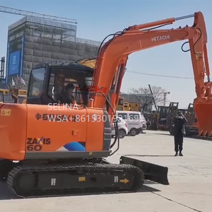 Excavadora de 6 toneladas de segunda mano japonesa original de la marca Hitachi, máquina excavadora de orugas de segunda mano ZX60 fabricada en Japón - Product Image 6