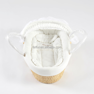 Panier à langer pour bébé, panier de Moïse avec panier de nurserie en coton doux - Product Image 3