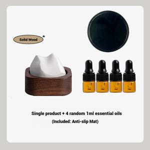Difusor de Aroma de Aceites Esenciales con Base de Madera y Flor de Cerámica Perfumada, Ambientador de Lujo para Coche y Hogar, Venta al por Mayor - Product Image 6