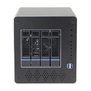 OEM ODM de 4 bahías de intercambio en caliente Mini Itx de aluminio de red de almacenamiento en la nube de La Torre Servidor <span class=keywords><strong>Nas</strong></span> caso con los Fans de la fuente de alimentación - Product Image 1