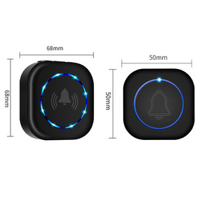 Eccellente US EU UK Plug 300M 38 <span class=keywords><strong>suonerie</strong></span> 4 volumi campanello RF433 telecomando IP44 impermeabile alimentato a batteria moderno - Product Image 3