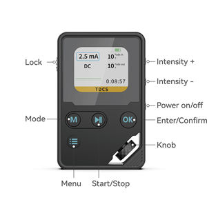 Dispositif TDCS Kit de stimulation cérébrale à courant continu transcrânien DC ES 4.5mA DC AC Pulse Neurofeedback Head Masseur de soulagement du stress - Product Image 3