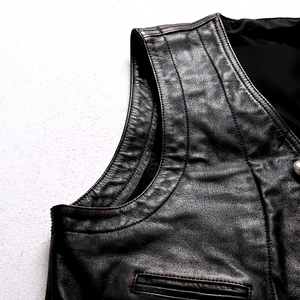 Men's 100% Polyester Reversible Waterproof Vest Relaxed Fit Sleeveless <b>Waistcoat</b> Vintage Casual Streetwear OEM ODM Wholesale - Product Image 3