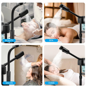 Appareil de soin du visage 2 en 1 avec lampe loupe 5X, vaporisateur ionique à ozone 360° °   Équipement de soin du visage avec buse rotative - Product Image 4