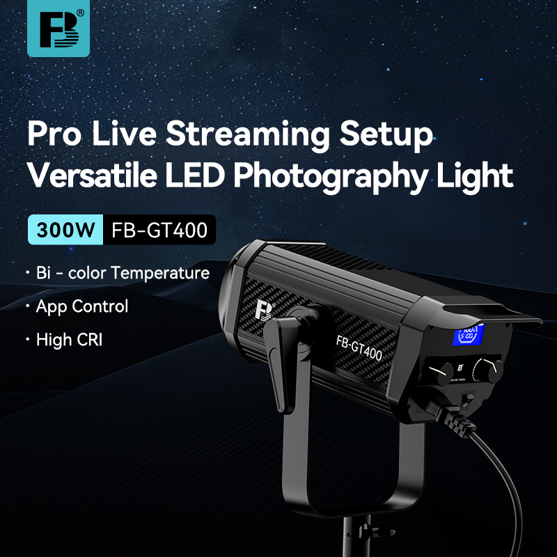 FB GT400 LED Video Light Continuous Dimmable Photography Lamp Photo ...