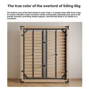 Ensemble de lit double en cuir PU moderne et luxueux 1,5 m/1,8 m, design simple et léger en forme d'oreille d'éléphant pour le salon, meubles de maison - Product Image 3