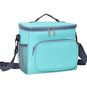 Vente en gros de sac à lunch isotherme portable réutilisable avec logo personnalisé 600D motif lettre avec sac de glace pour le stockage de la livraison de nourriture - Product Image 6