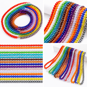 Perline Piatte in Cristallo di Pujiang, Cina, Perline Sfaccettate Rotonde per Creazione di Gioielli e Accessori per Capelli, Forniture per Lavori Artigianali - Product Image 5