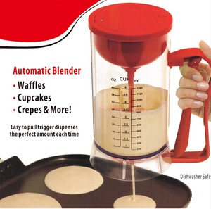 Distributeur <span class=keywords><strong>de</strong></span> pâte à crêpes Beeman, mélangeur <span class=keywords><strong>de</strong></span> pâte à cupcakes électrique sans fil, machine à gaufres alimentée par batterie pour cupcakes - Product Image 1