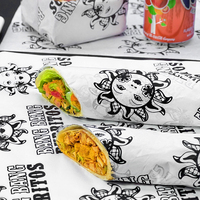 Papel Ecológico Biodegradable para Envolver Sándwiches, Galletas, Hamburguesas, Chocolate y Almuerzos