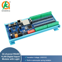 Module d'entrée numérique Ethernet RS485 RS232 32 canaux Oshangming 24V Modbus Rtu TCP pour capteur