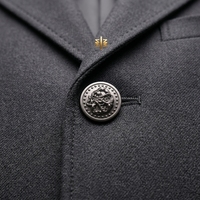 Boutons HONMEO pour vêtements, décoratifs, OEM ODM, en alliage de zinc, boutons personnalisés avec logo de marque, gros boutons à tige, boutons en métal à tige