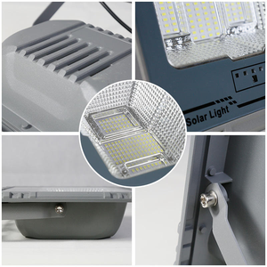 ZY Lámpara <span class=keywords><strong>Solar</strong></span> <span class=keywords><strong>LED</strong></span> Comercial para Exteriores, Proyector de 200W, ABS, IP65, Impermeable, con Sensor de Movimiento y Control Remoto - Product Image 2