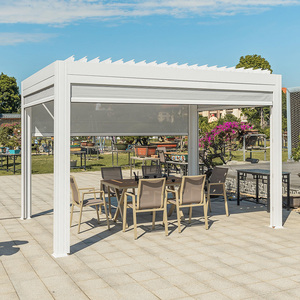 <span class=keywords><strong>Pergola</strong></span> <span class=keywords><strong>bioclimatique</strong></span> moderne 3 x 4 m, imperméable, en aluminium, pour jardin, directement de l'usine, kits de toiture pour <span class=keywords><strong>pergola</strong></span> extérieure - Product Image 4