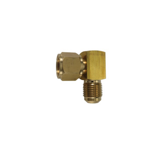 90 Degree Swivel Elbow Horn Connector 3/8 In Copper Industrial Plumbing Hose Fitting Durable Design - Product Image 4