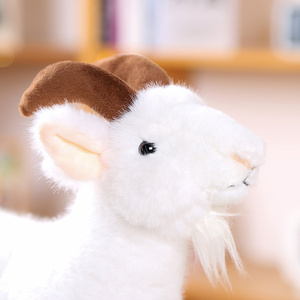 Peluche de chèvre simulée, compagnon émotionnel, cadeau d'anniversaire pour enfants, vente directe d'usine - Product Image 4
