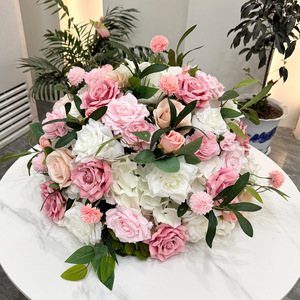 Hizyu f2908 Hiện đại chất lượng cao lụa màu hồng hoa bóng hàng đám cưới vòm bàn trung tâm trang trí sân khấu trung tâm đám cưới - Product Image 2