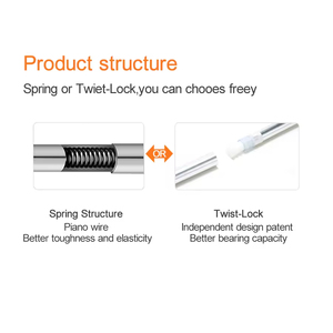 Vente directe d'usine <span class=keywords><strong>tringle</strong></span> à rideau de douche blanche attachée <span class=keywords><strong>au</strong></span> <span class=keywords><strong>mur</strong></span> <span class=keywords><strong>tringle</strong></span> à rideau de douche automatique - Product Image 4