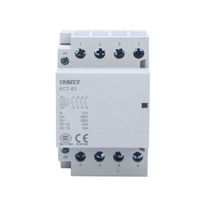 63A Modular Contactor KCT-63 DC loại 4 cực 4NO 4NC 2NO + 2NC 3no + 1NC AC DC 24V hộ gia đình Contactor - Product Image 1