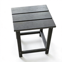 Tables et chaises d'extérieur pliables et empilables en HDPE, résistantes aux températures extrêmes (-40°C), testées pour une utilisation toute l'année dans les cours nordiques.