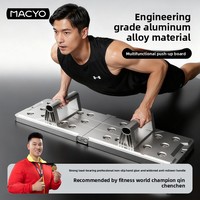 Planche de musculation pliable en alliage d'aluminium professionnel, multifonctionnelle, avec bandes de résistance pour la maison et la salle de sport