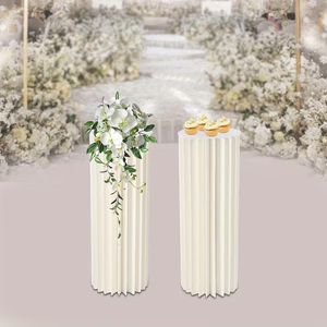 Vitrine de présentation en verre Bosen de haute qualité pour pâtisseries, avec colonnes pliantes cylindriques enveloppées de papier - Product Image 5