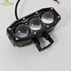 Yocita đèn LED kép màu trắng + màu vàng đèn pha đèn sương mù nhấp nháy phía trước 6000K đèn sương mù xe máy IP67 - Product Image 6