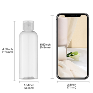 30ml 50ml 100ml 120ml 200ML 250ML PET Transparent <b>Empty</b> <b>Plastic</b> Flip Cap Squeeze <b>Bottle</b> - Product Image 5