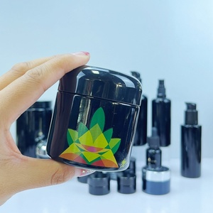 Vente en gros de flacons en verre violet anti-UV de luxe 5g 10g 15g 30g 50g 60g 120g 150g pour crème cosmétique - Product Image 3