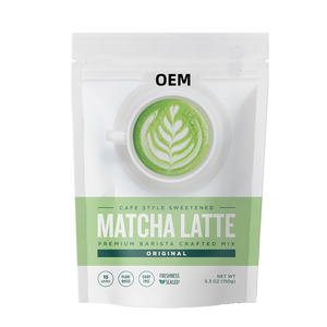 Bebida Instantánea de <span class=keywords><strong>Matcha</strong></span> Latte <span class=keywords><strong>con</strong></span> <span class=keywords><strong>Vainilla</strong></span> en Bolsa de 150g, Suministro de Fábrica - Product Image 3