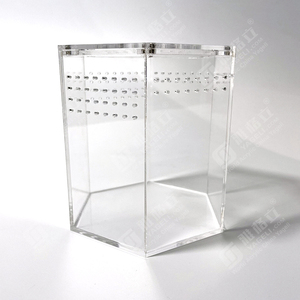 Jumping Spider Enclosure Box Spider Habitat Box <strong>Acrylic</strong> Insects Feeding <strong>Case</strong> - Product Image 2