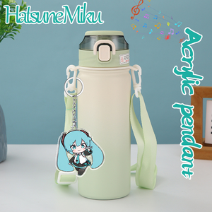 Porte-clés Hatsune Miku, accessoire d'anime, porte-clés en acrylique de 6 cm, décoration de <span class=keywords><strong>sac</strong></span> de dessin animé, porte-clés mignon, cadeaux d'anniversaire pour amis et fans - Product Image 5