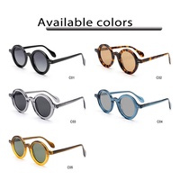 Lunettes de soleil de conduite classiques rétro marron de marque italienne, protection UV400, polarisées, anti-lumière bleue, monture intégrale en acétate et titane