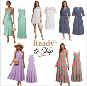 Flocking Mini Print Loose Summer Dresses, Dual-purpose Home & Outdoor Wear, Random Mix Cross-style <b>Mixed</b> Container Delivery - Product Image 1