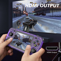 Nouvelle console de jeu portable rétro R36H, Linux open source, puce 4 cœurs, double carte mémoire, écran IPS HD 3,5 pouces