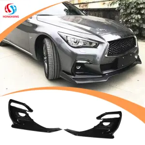 Honghang Bộ Thân Xe Hơi Khung Đèn Sương Mù Khung Đèn Sương Mù Trước Toàn Bộ Xe Hơi Dành Cho Infiniti Q50 Tấm Chắn Bùn Bằng Sợi Carbon 2018 2019 2020-2022