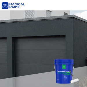 Pintura de Revestimiento Líquido Acrílico Transparente Impermeable e Inodoro de Alta Calidad para Paredes Exteriores, 18L, Color Gris Estuco - Product Image 1