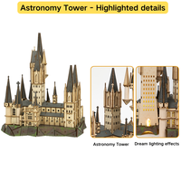 Set de Construcción del Castillo de Hogwarts, Rompecabezas Educativo 3D, Bloques de Madera de Harry Potter, Modelo de Edificios, Juguetes, Regalos para Niños