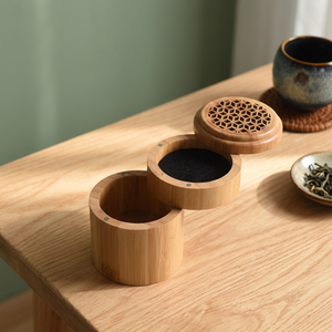 Quemador de Incienso de Madera Tallada con Soporte, Aromas de Sándalo, Lavanda y Pino, Ecológico, Duradero, Orgánico, Anti-Olores - Product Image 3
