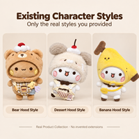 Pendentif Poupée en Peluche Kawaii Japonaise Coréenne avec Tenue Interchangeable, Breloque de Sac Personnage, Porte-clés Unisexe, 14 Ans et Plus, Vente en Gros OEM ODM