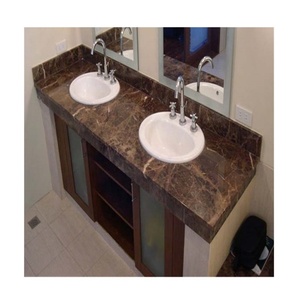 Grandes dalles <span class=keywords><strong>de</strong></span> marbre brun Emperador foncé antique, modernes et polies, en pierre technique, pour la décoration des murs et des sols d'hôtels - Product Image 5