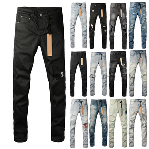 <span class=keywords><strong>Jeans</strong></span> da <span class=keywords><strong>Uomo</strong></span> Invernali Slim Fit Effetto Usurato, Denim Lavato Stile Urbano, Vita Media, Elasticizzati, Alta Qualità, Vestibilità Affusolata - Product Image 5